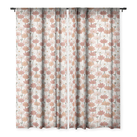 Little Arrow Design Co cosmos floral warm Sheer Non Repeat