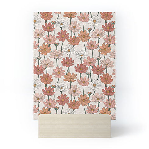 Little Arrow Design Co cosmos floral warm Mini Art Print