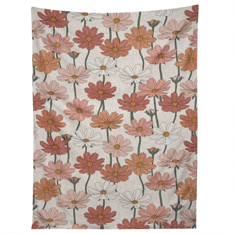 Little Arrow Design Co cosmos floral warm Tapestry