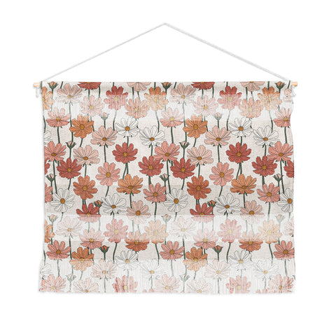 Little Arrow Design Co cosmos floral warm Wall Hanging Landscape