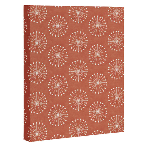 Little Arrow Design Co dandelion puffs coral Art Canvas