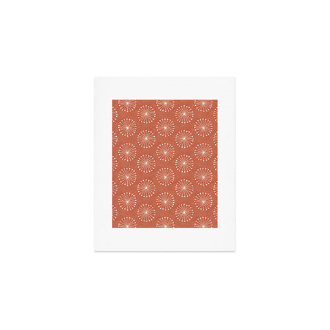 Little Arrow Design Co dandelion puffs coral Art Print
