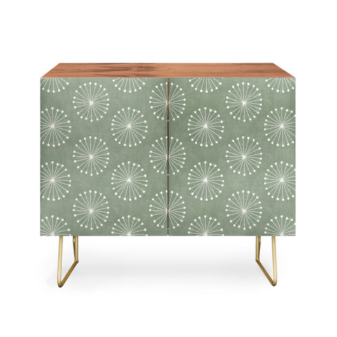 Little Arrow Design Co dandelion puffs sage Credenza