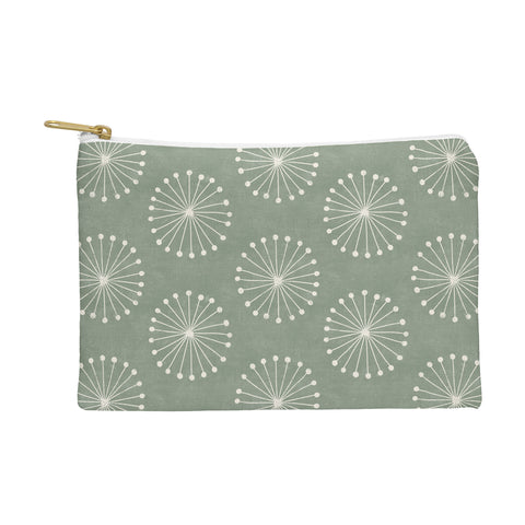 Little Arrow Design Co dandelion puffs sage Pouch