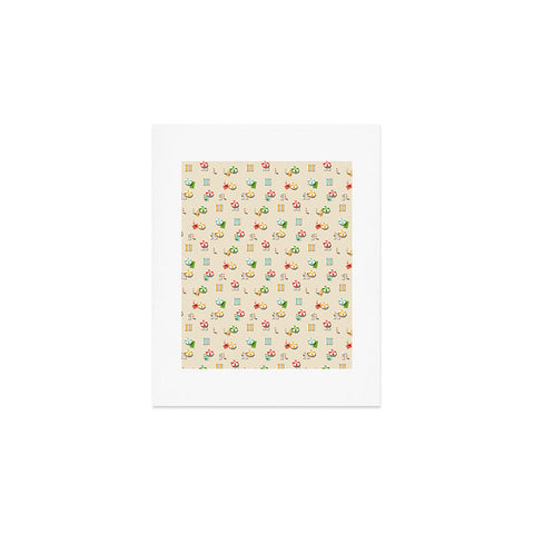 Little Arrow Design Co day at the beach on khaki Art Print