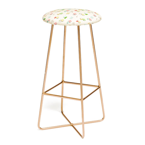 Little Arrow Design Co day at the beach on khaki Bar Stool