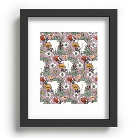 Little Arrow Design Co desert bloom light purple Recessed Framing Rectangle