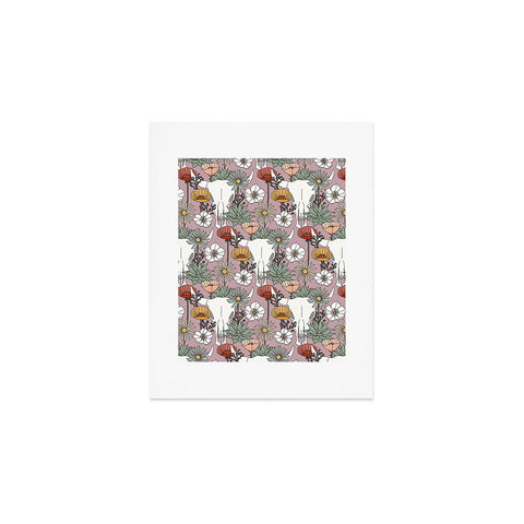 Little Arrow Design Co desert bloom light purple Art Print