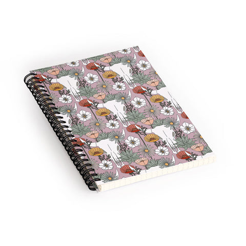 Little Arrow Design Co desert bloom light purple Spiral Notebook