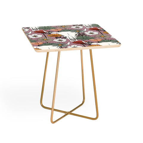 Little Arrow Design Co desert bloom light purple Side Table