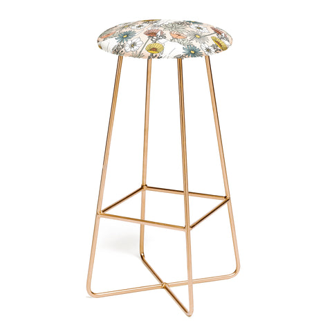 Little Arrow Design Co desert bloom peach Bar Stool