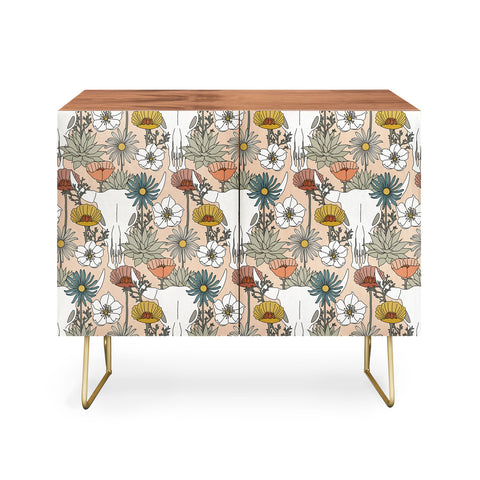 Little Arrow Design Co desert bloom peach Credenza