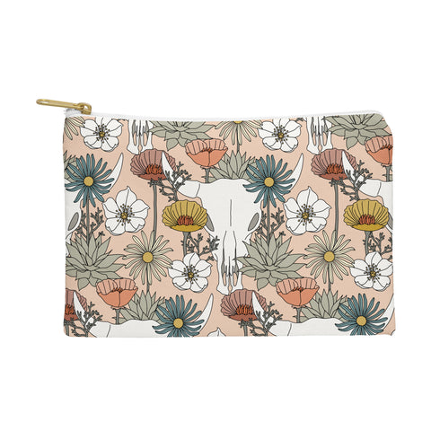 Little Arrow Design Co desert bloom peach Pouch