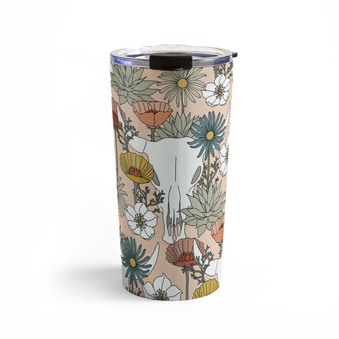 Little Arrow Design Co desert bloom peach Travel Mug