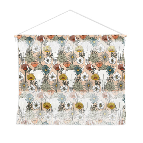 Little Arrow Design Co desert bloom peach Wall Hanging Landscape