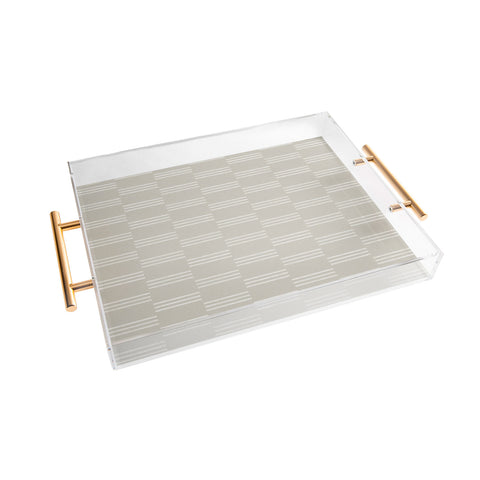 Little Arrow Design Co ella triple stripe stone Acrylic Tray