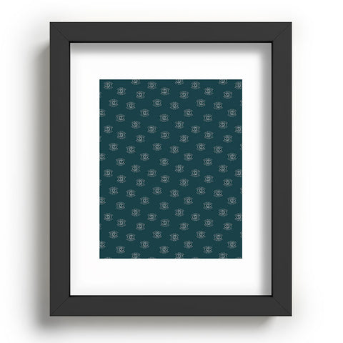 Little Arrow Design Co eyes on dark teal Recessed Framing Rectangle