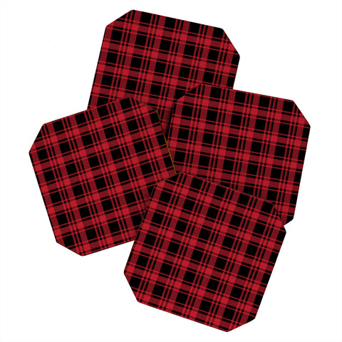 Little Arrow Design Co fall plaid Coaster Set