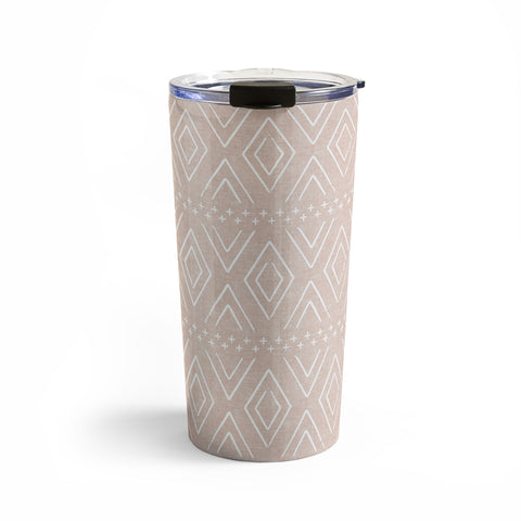 Little Arrow Design Co farmhouse diamonds blush Travel Mug