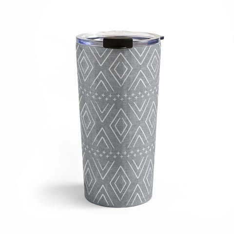 Little Arrow Design Co farmhouse diamonds gray Travel Mug