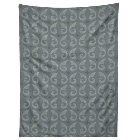 Little Arrow Design Co fleur de lis muted blue Tapestry