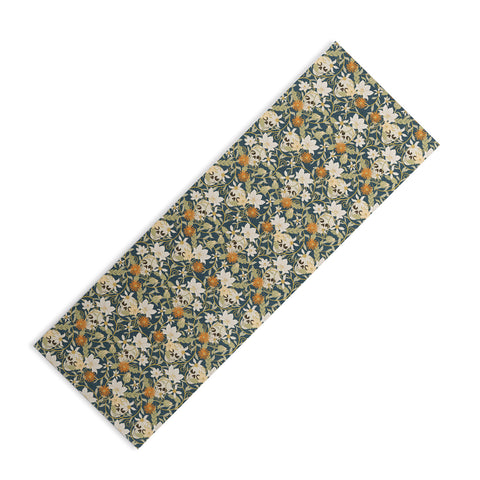 Little Arrow Design Co floral skulls blue Yoga Mat