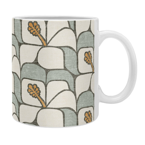 Little Arrow Design Co geometric hibiscus sage Coffee Mug