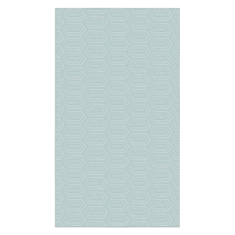 Little Arrow Design Co hexagon boho tile dusty blue Tablecloth