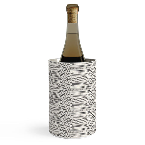 Little Arrow Design Co hexagon boho tile in charcoal Wine Chiller