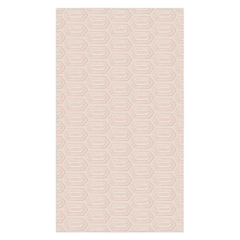 Little Arrow Design Co hexagon boho tile terracotta Tablecloth