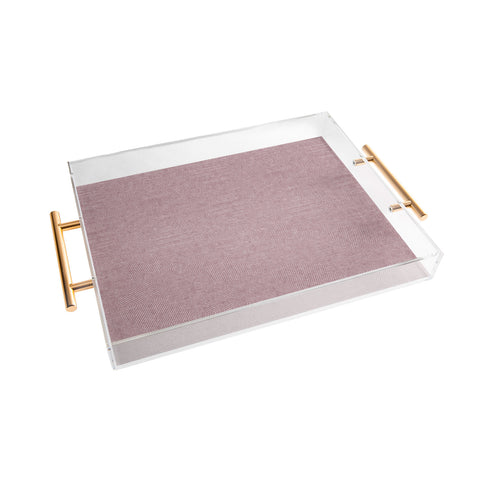Little Arrow Design Co hexagon stripes mauve Acrylic Tray