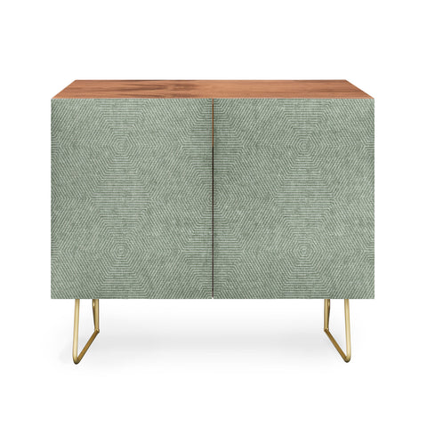 Little Arrow Design Co hexagon stripes sage Credenza