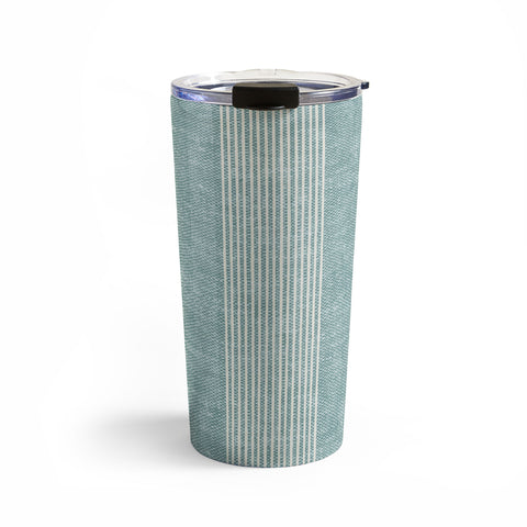 Little Arrow Design Co ivy stripes dusty blue Travel Mug