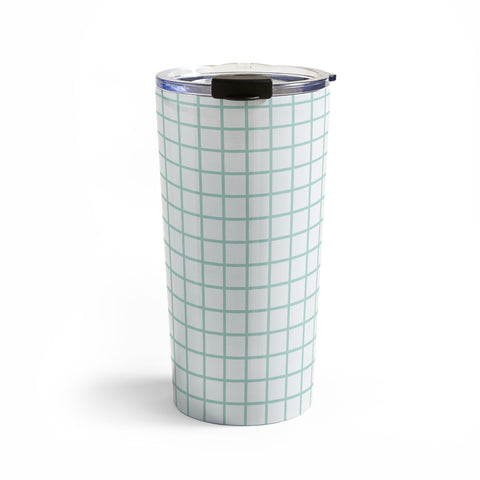 Little Arrow Design Co mint grid Travel Mug