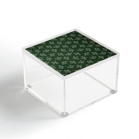 Little Arrow Design Co mistletoe dark green Acrylic Box