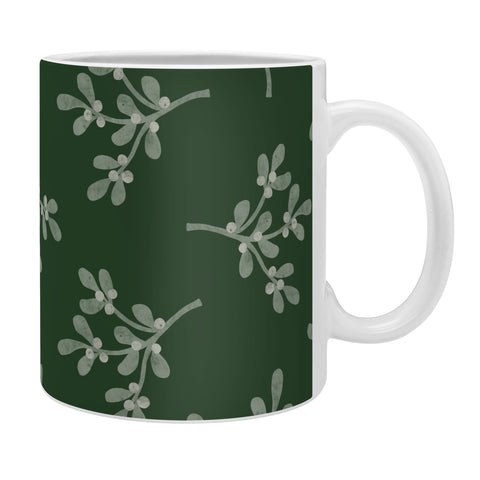 Little Arrow Design Co mistletoe dark green Coffee Mug