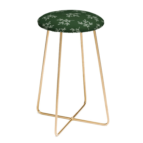 Little Arrow Design Co mistletoe dark green Counter Stool