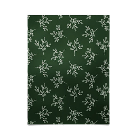 Little Arrow Design Co mistletoe dark green Poster