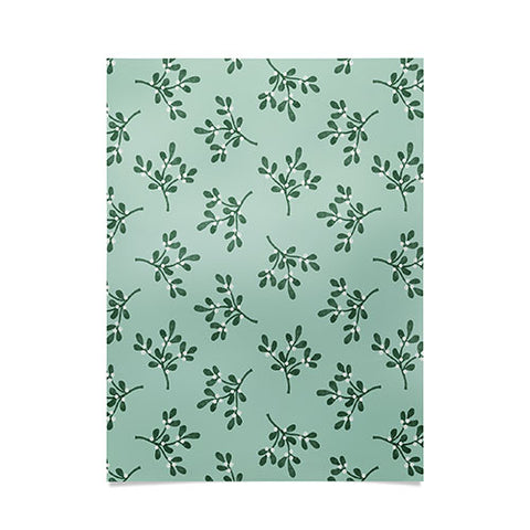 Little Arrow Design Co mistletoe mint Poster