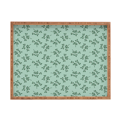 Little Arrow Design Co mistletoe mint Rectangular Tray