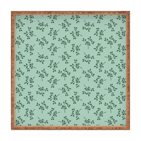 Little Arrow Design Co mistletoe mint Square Tray
