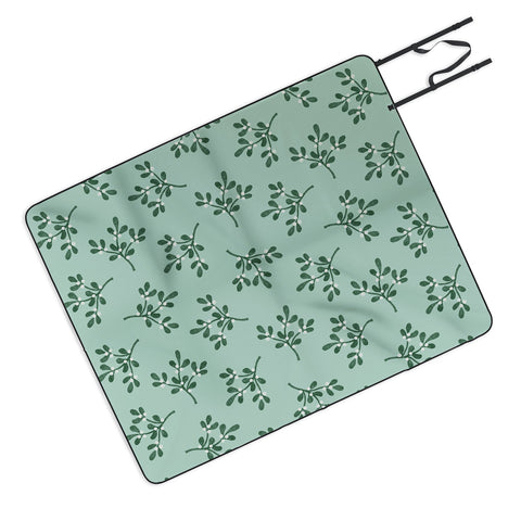 Little Arrow Design Co mistletoe mint Picnic Blanket
