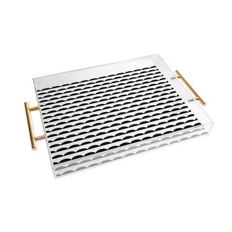 Little Arrow Design Co mod scallops Acrylic Tray