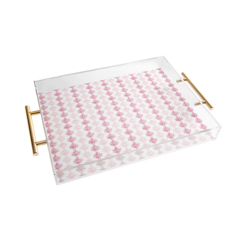Little Arrow Design Co modern aztec in blush Acrylic Tray
