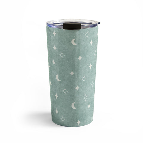Little Arrow Design Co moon and stars surf blue Travel Mug