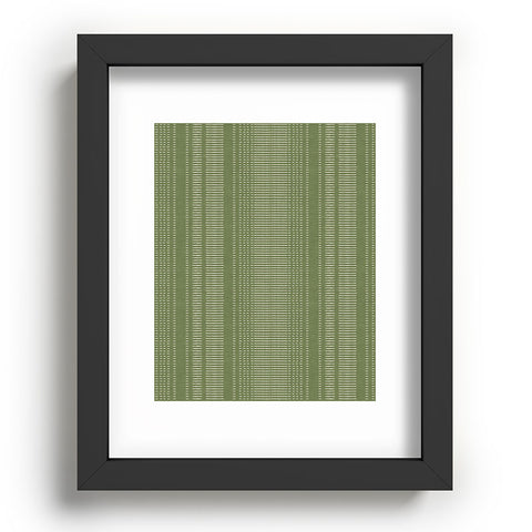 Little Arrow Design Co morse stripe avocado Recessed Framing Rectangle