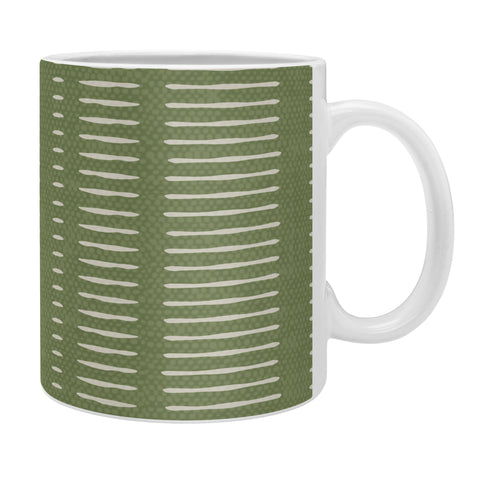 Little Arrow Design Co morse stripe avocado Coffee Mug