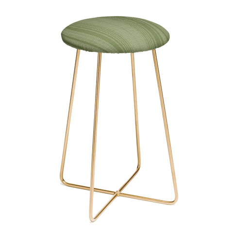 Little Arrow Design Co morse stripe avocado Counter Stool