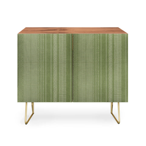 Little Arrow Design Co morse stripe avocado Credenza