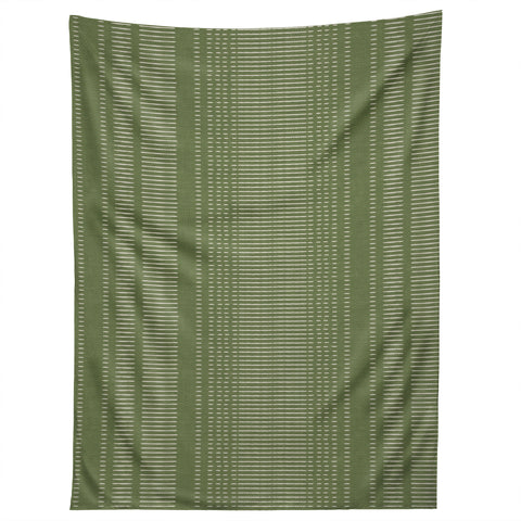 Little Arrow Design Co morse stripe avocado Tapestry